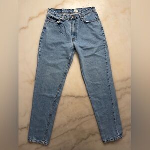 Jordache Authentic Jeanswear Y2K High Rise Frayed Mom Jeans Size 13/14